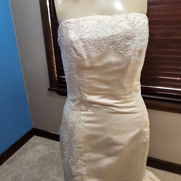 Nwt Womens SPECIAL OCCASION Wedding Dress Strapless Size XS-S - Picture 9 of 14